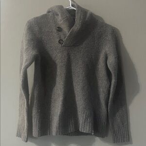 Hayden Charcoal Hooded Wool Blend Sweater